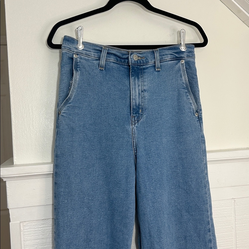Levi Strauss Signature Heritage High Rise Loose Straight Denim Jeans size 4 - Picture 2 of 9